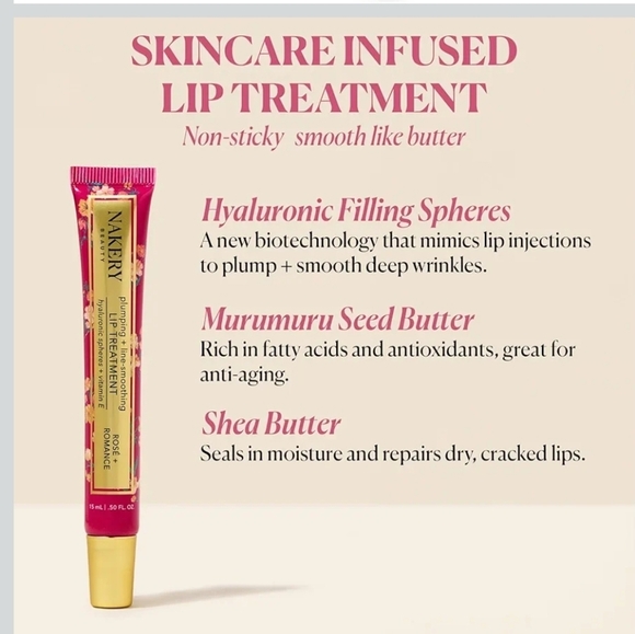 Nakery Plumping +line Smoothing Lip Treatment Rose +Romance - Picture 2 of 7